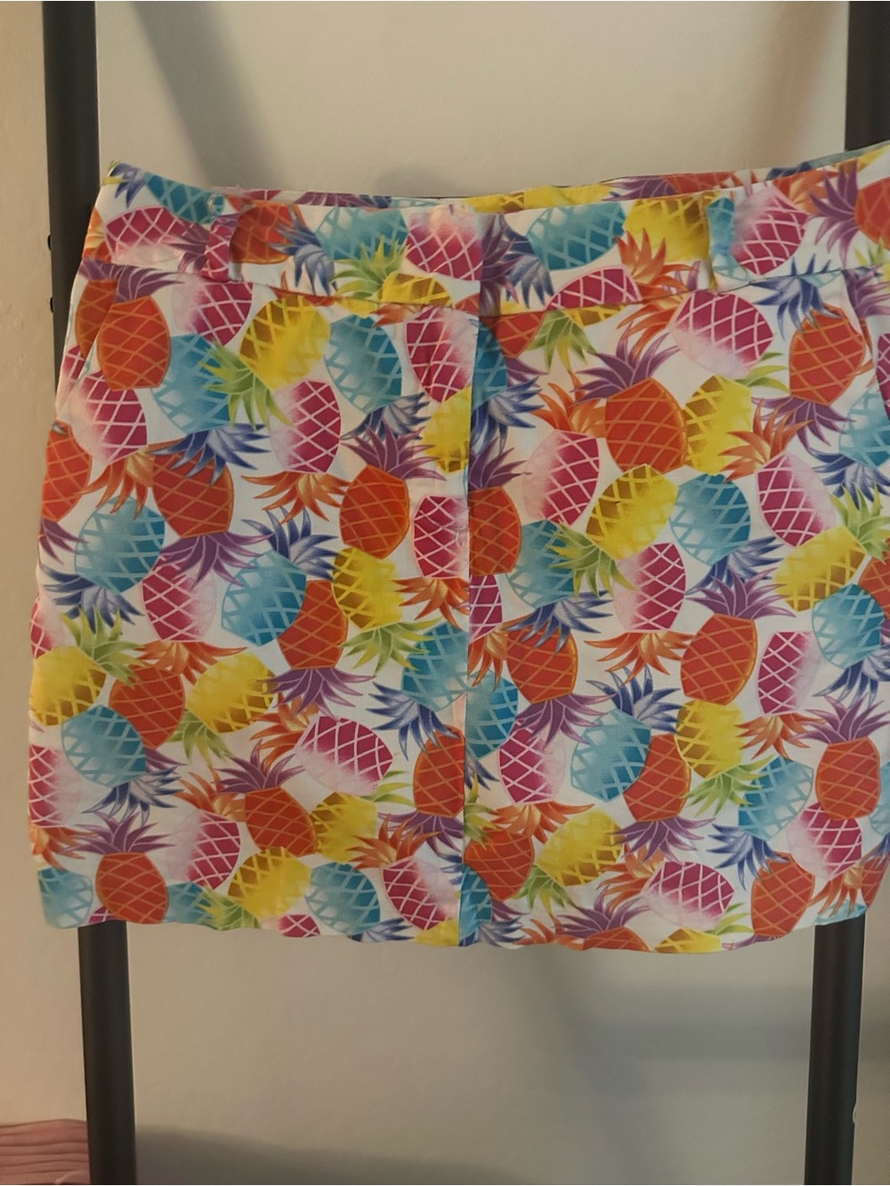Attyre Tropical Pineapple Print Skort - Multicolor size 6 P